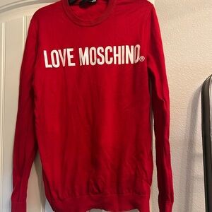 Love Moschino Bold Red Crewneck Sweater